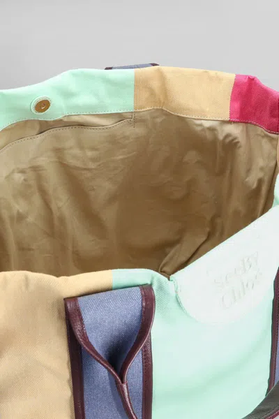 See By Chloé Tote In Multicolor Canvas In Multicolor