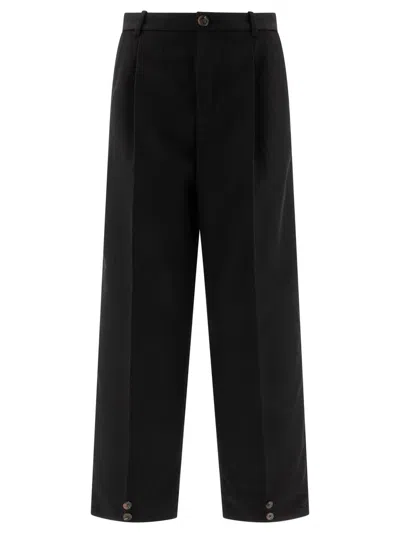 Soeur High-waisted Casual Pants In Black