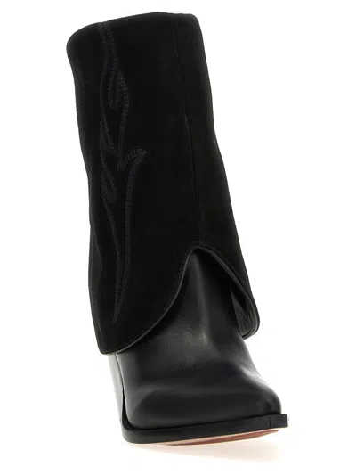 Sonora Rancho Reverse Ankle Boot In Black