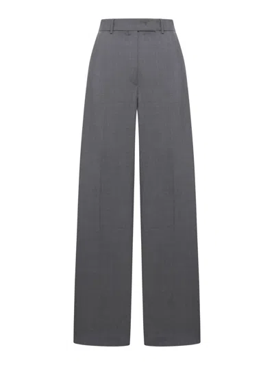 Shop Sportmax Pants In Grey