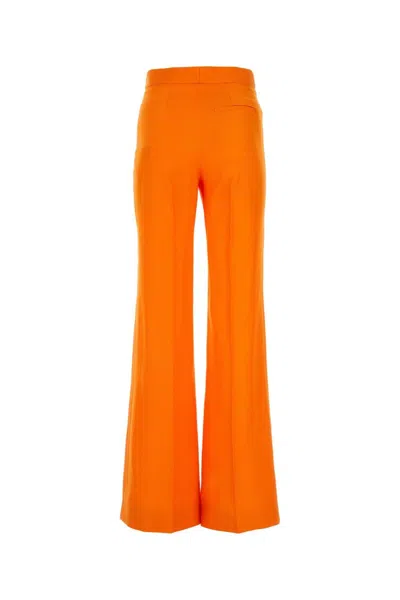 Stella Mccartney Stella Mc Cartney Fluo Orange Viscose Wide Leg Pant In Orange