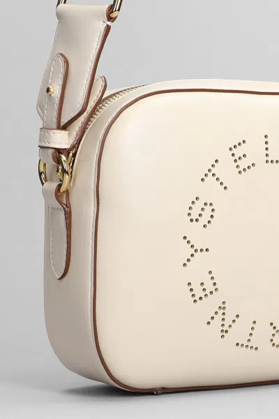 Stella Mccartney Stella Logo Mini Vegan Leather Cross-body Bag In Beige