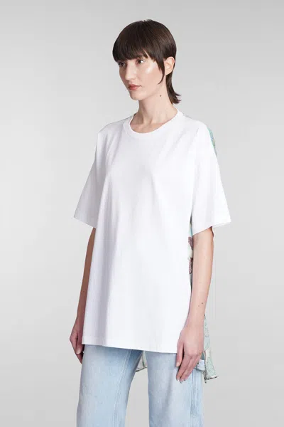 Stella Mccartney Floral Printed Panelled T-shirt In White