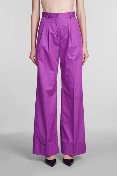 The Andamane Nathalie Pants In Viola Cotton In Purple