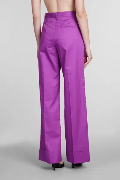 The Andamane Nathalie Pants In Viola Cotton In Purple