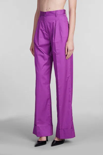 The Andamane Nathalie Pants In Viola Cotton In Purple
