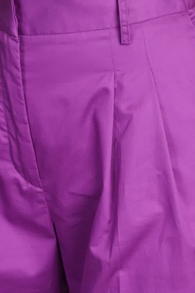 The Andamane Nathalie Pants In Viola Cotton In Purple