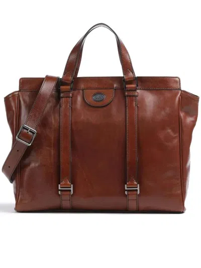 Shop The Bridge Briefcase Bags In Brown