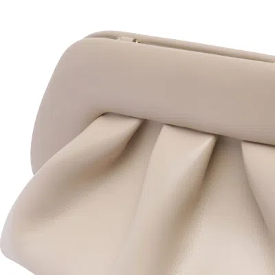 Shop Themoirè Bag "tia" In Beige