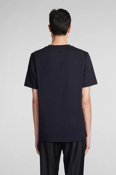 Theory Blue Crewneck T-shirt In Black