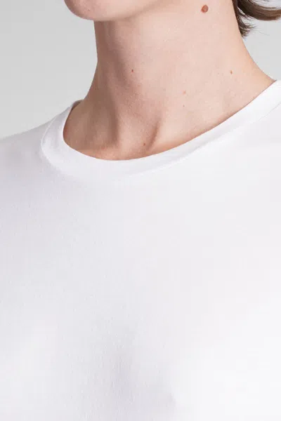 Theory T-shirt In White Cotton In White