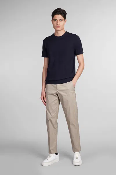 Theory Blue Crewneck T-shirt In Blue