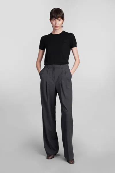 Theory Knitted Tops. In Black