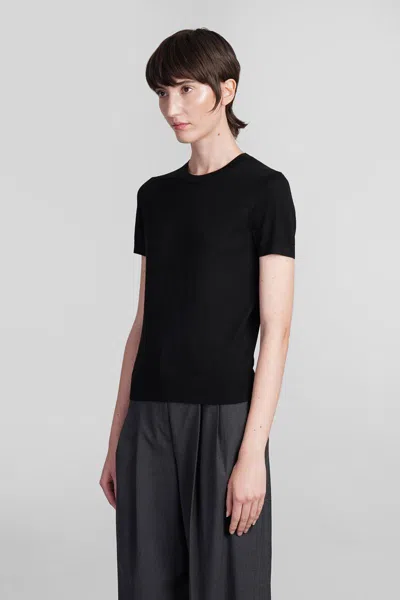 Theory Knitted Tops. In Black