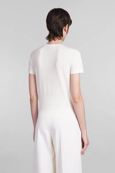 Theory T-shirt In Beige Wool In Beige