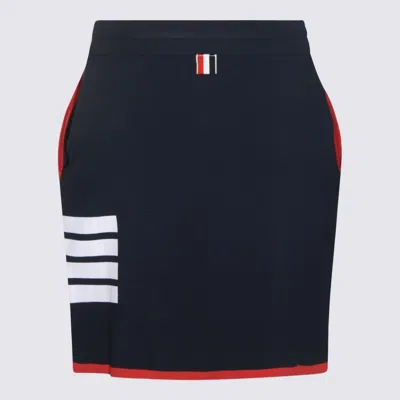 Shop Thom Browne Navy Blue Skirt