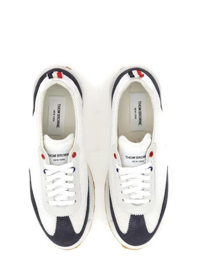 Shop Thom Browne Sneaker Tech Runner In Blue