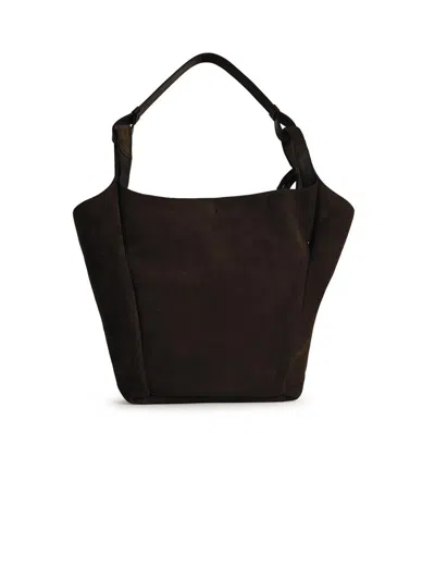 Shop Tod's Medium Bucket Bag In Brown Leather