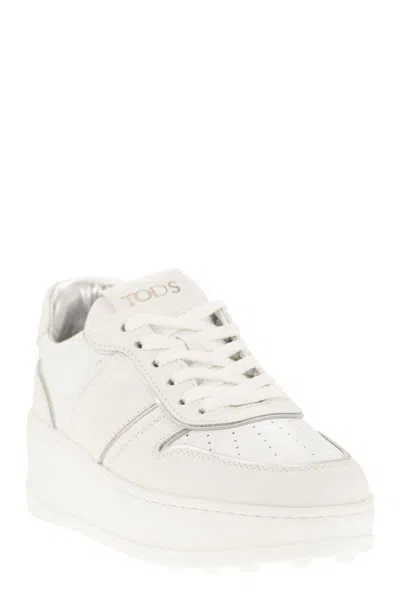 Tod's Women's Leather Platform Sneakers In White