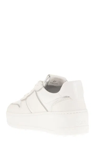 Tod's Women's Leather Platform Sneakers In White