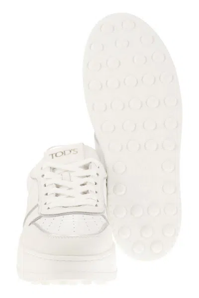 Tod's Women's Leather Platform Sneakers In White