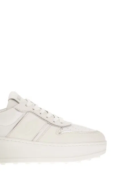 Tod's Women's Leather Platform Sneakers In White