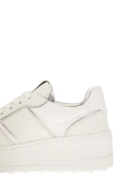 Tod's Women's Leather Platform Sneakers In White
