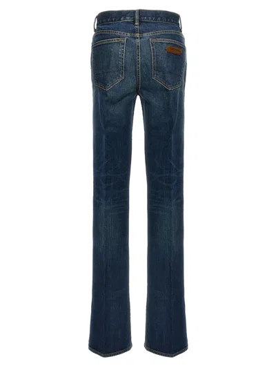 Shop Tom Ford Flared Jeans In Blue