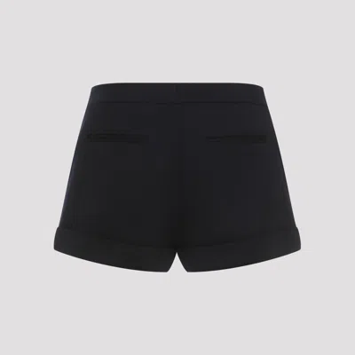 Tom Ford Blue Virgin Wool Bermudas In Blue