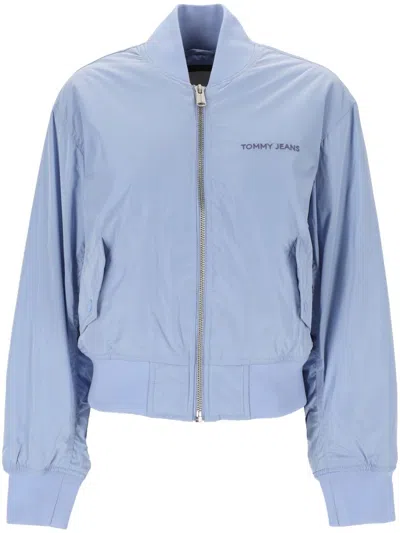 Shop Tommy Hilfiger Jackets In Moderate Blue