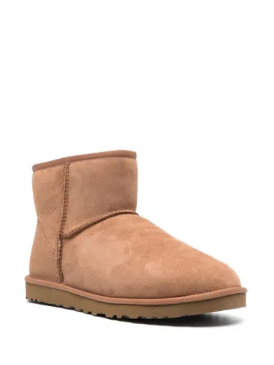 Ugg Biscuit Suede Classic Mini Ii Ankle Boots In Brown