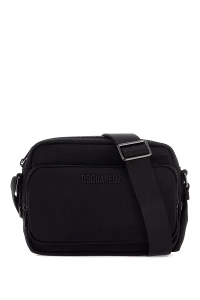 Dsquared2 Adjustable Shoulder Strap Shoulder Bag In Black