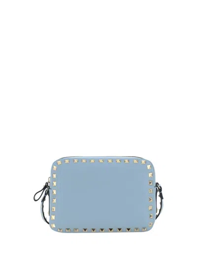 Shop Valentino Garavani Shoulder Bags In Blue