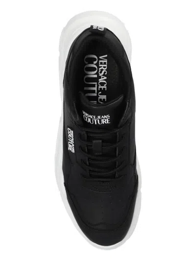 Shop Versace Jeans Couture Sneakers In Black