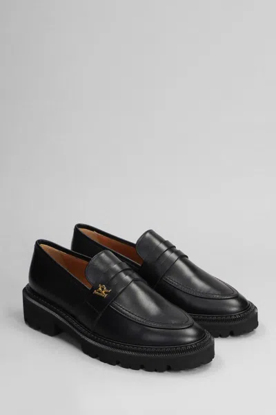 Shop Via Roma 15 Loafers In Black