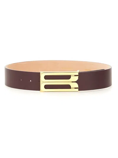 Shop Victoria Beckham 'jumbo Frame' Belt In Red