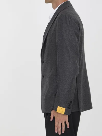 Tagliatore Wool And Cashmere Jacket In Grey