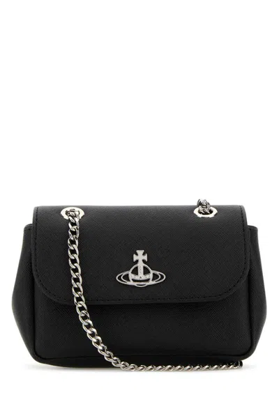 Shop Vivienne Westwood Shoulder Bags In Black