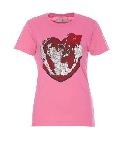 Shop Vivienne Westwood T-shirts And Polos In Pink