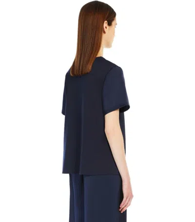 Weekend Max Mara Short-sleeve T-shirt In Blue