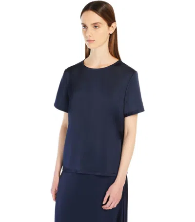 Weekend Max Mara Short-sleeve T-shirt In Blue