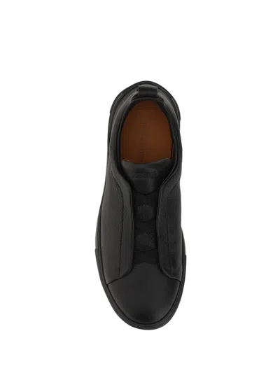 Shop Zegna Sneakers In Black