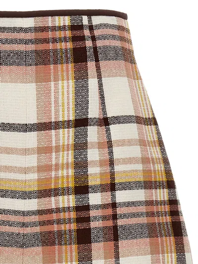 Shop Zimmermann 'matchmaker Check Dance' Shorts In Multicolor