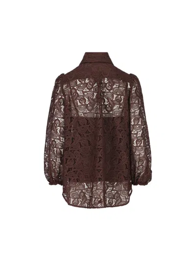 Shop Zimmermann Shirts In Brown