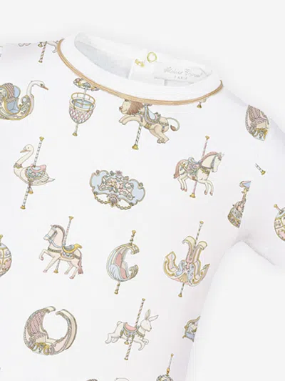 Atelier Choux Baby Carousel Onesie In White