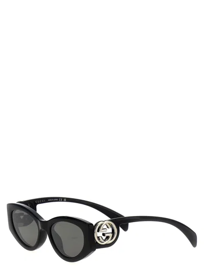 Gucci Womens Black Gg1691s Cat Eye-frame Acetate Sunglasses In Black