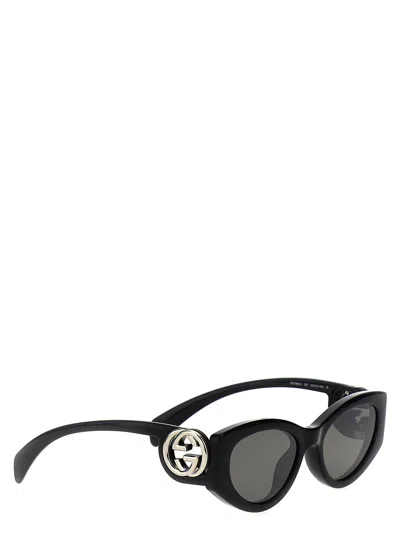 Gucci Womens Black Gg1691s Cat Eye-frame Acetate Sunglasses In Black