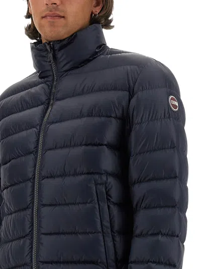 Colmar Down Jacket With Logo In Blue