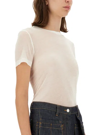 Shop Helmut Lang Cotton T-shirt In White