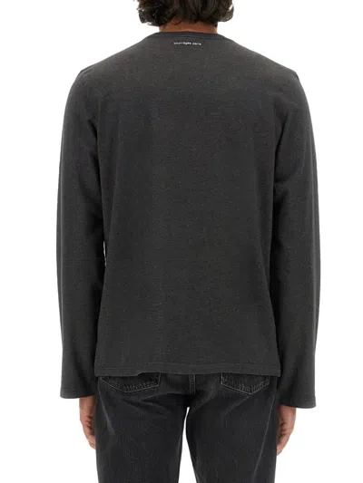 Courrèges T-shirt With Logo In Black